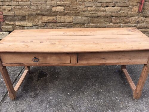 Antique French Chestnut Refectory Bakers Farmhouse Table, circa 1810