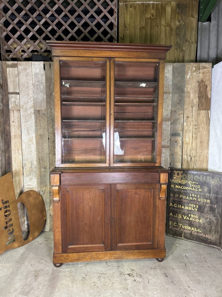 victorian mahogany library bookcase