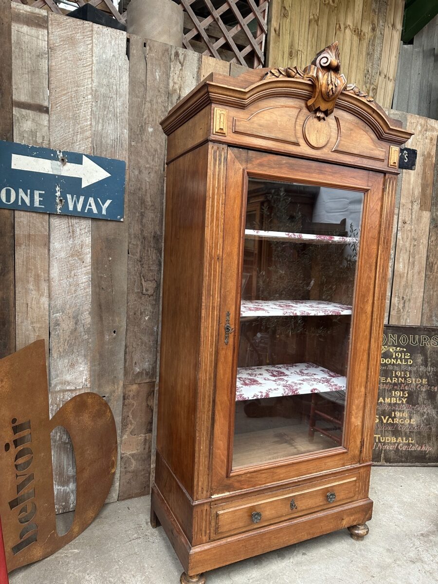 Walnut Glazed Armoire