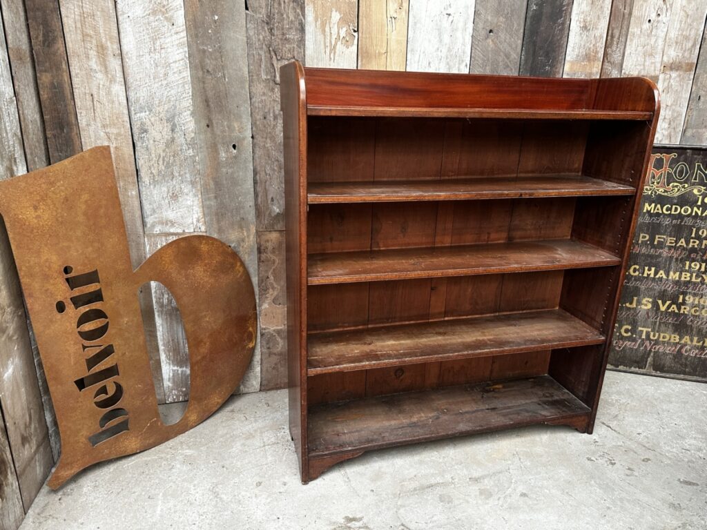 Mahogany Tall Adjustable Bookshelves