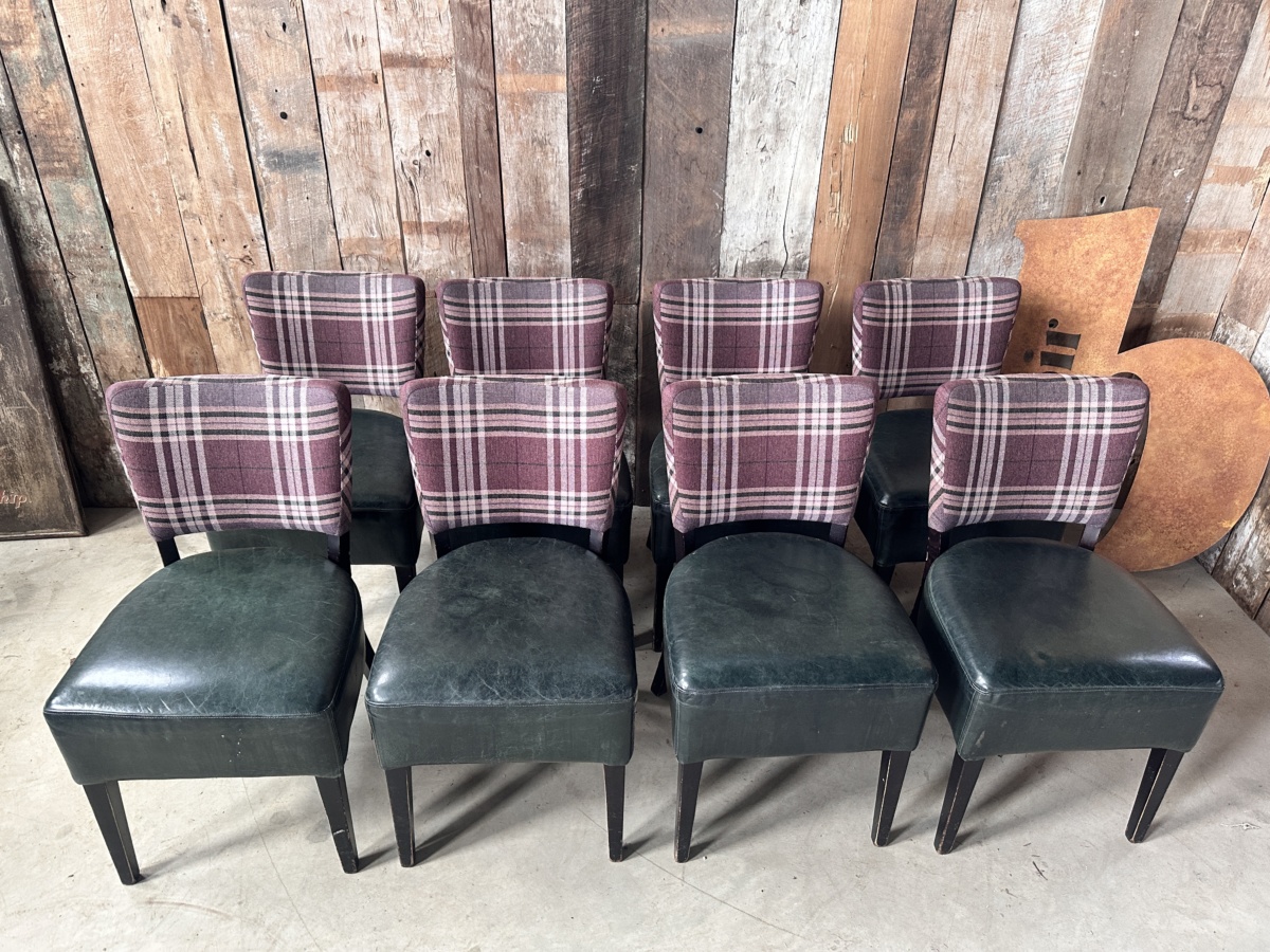 Tartan & Green Leather