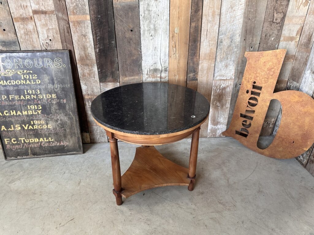 Gueridon Black Marble