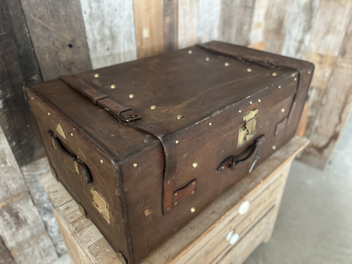 Canvas & Leather Trunk