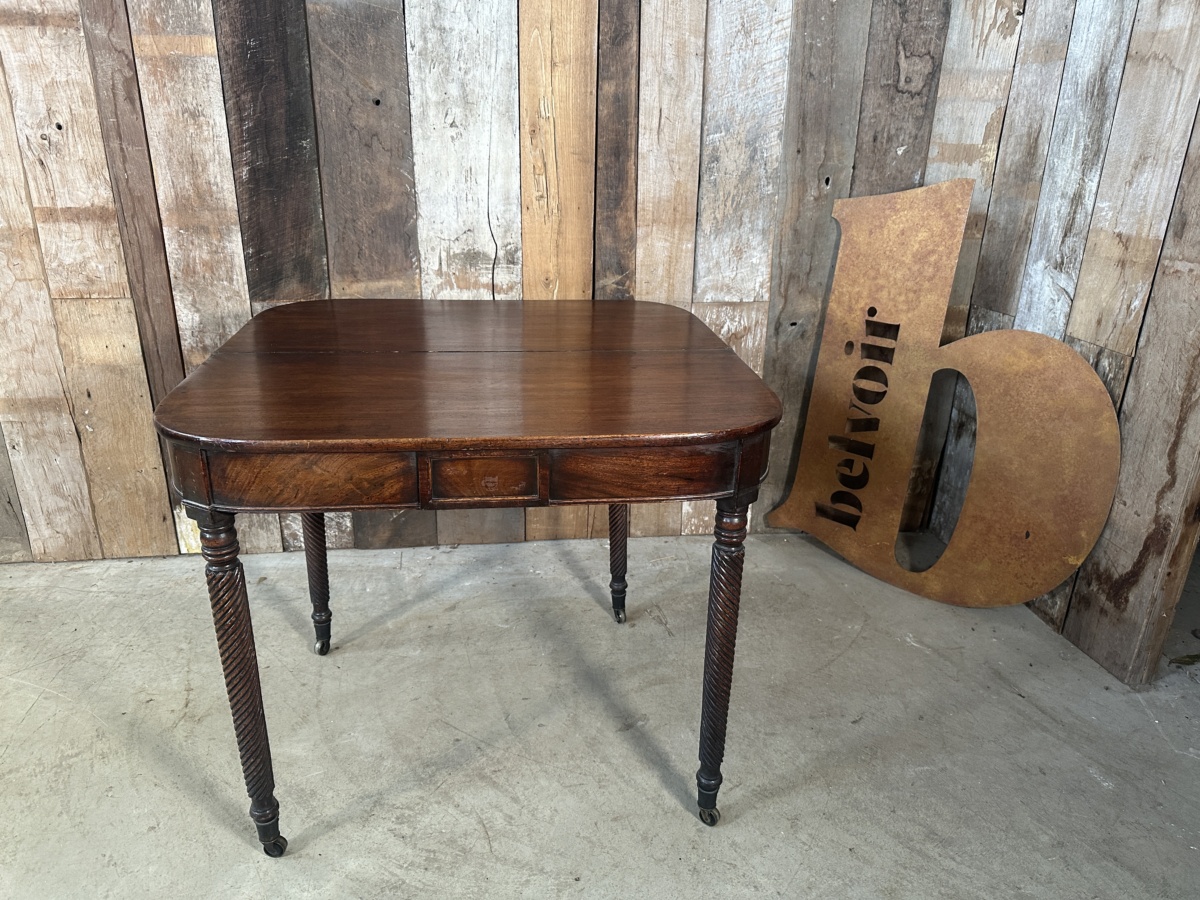 Regency Mahogany Console Tea Hall Table