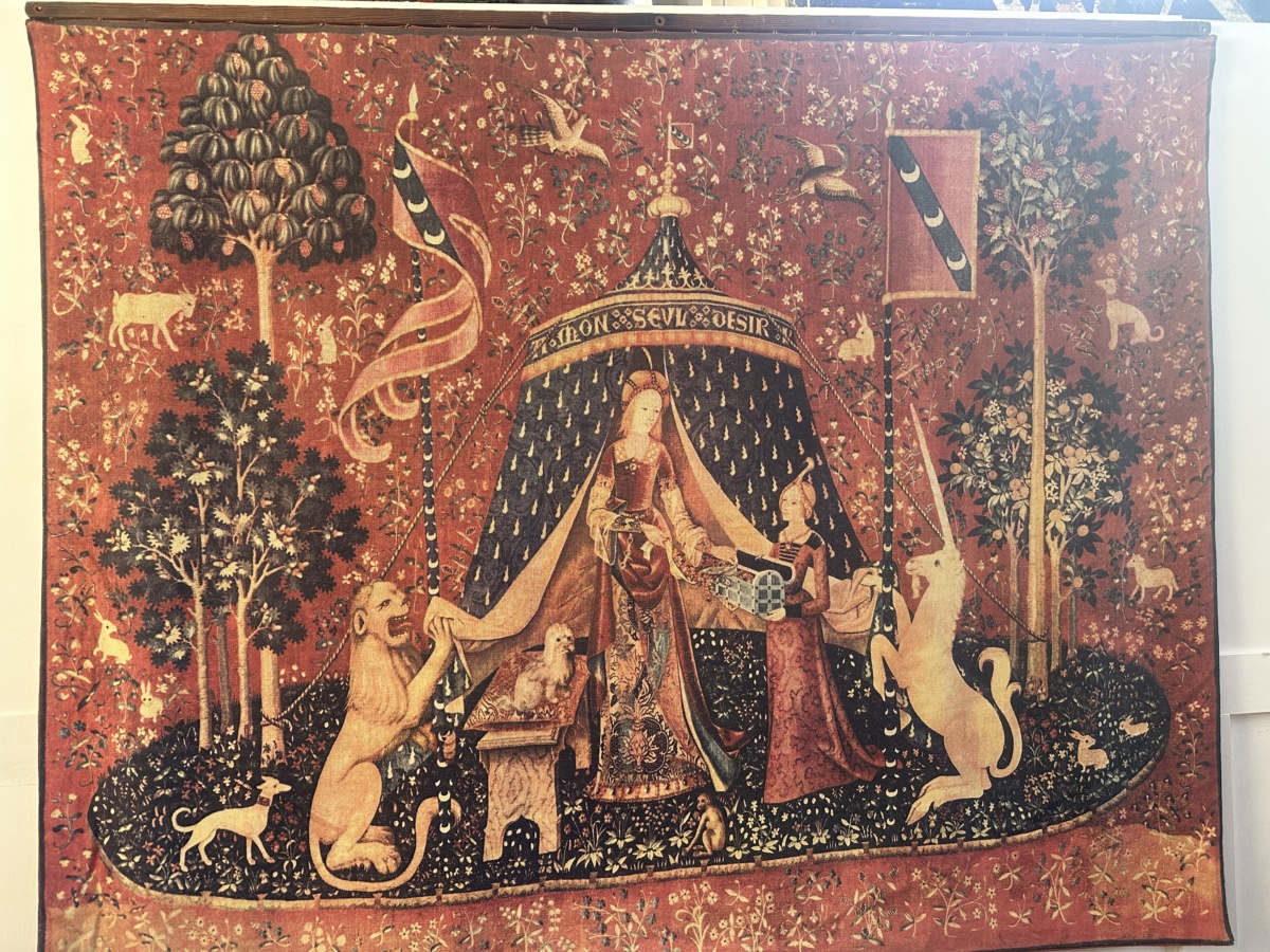 Vintage Large French Tapestry "Grande Bretagne"