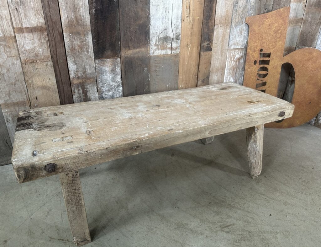 Country Pine Pig Bench Coffee Table