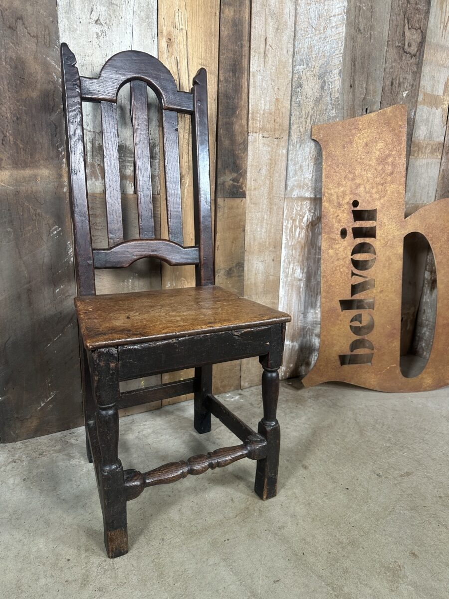 Georgian Oak Hall Chair