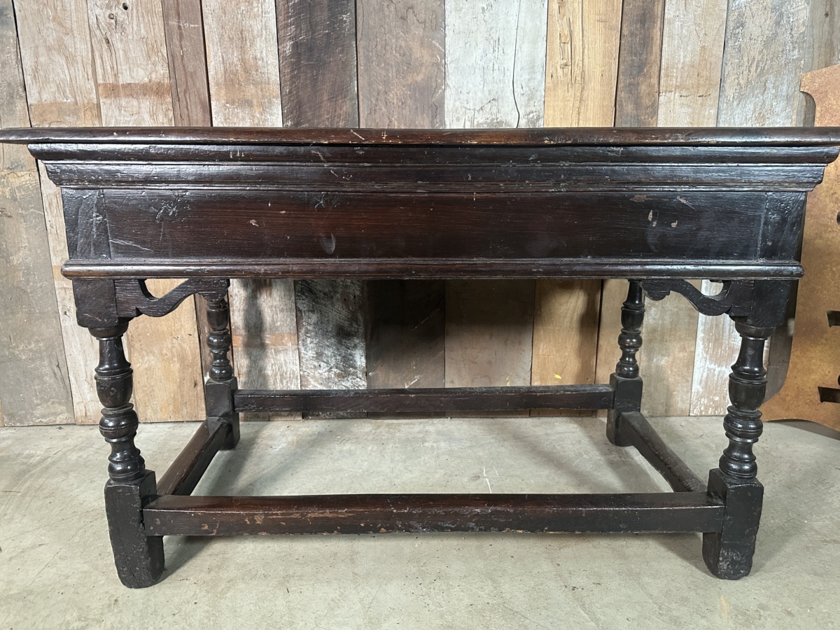 Georgian Oak Console Side Server Table