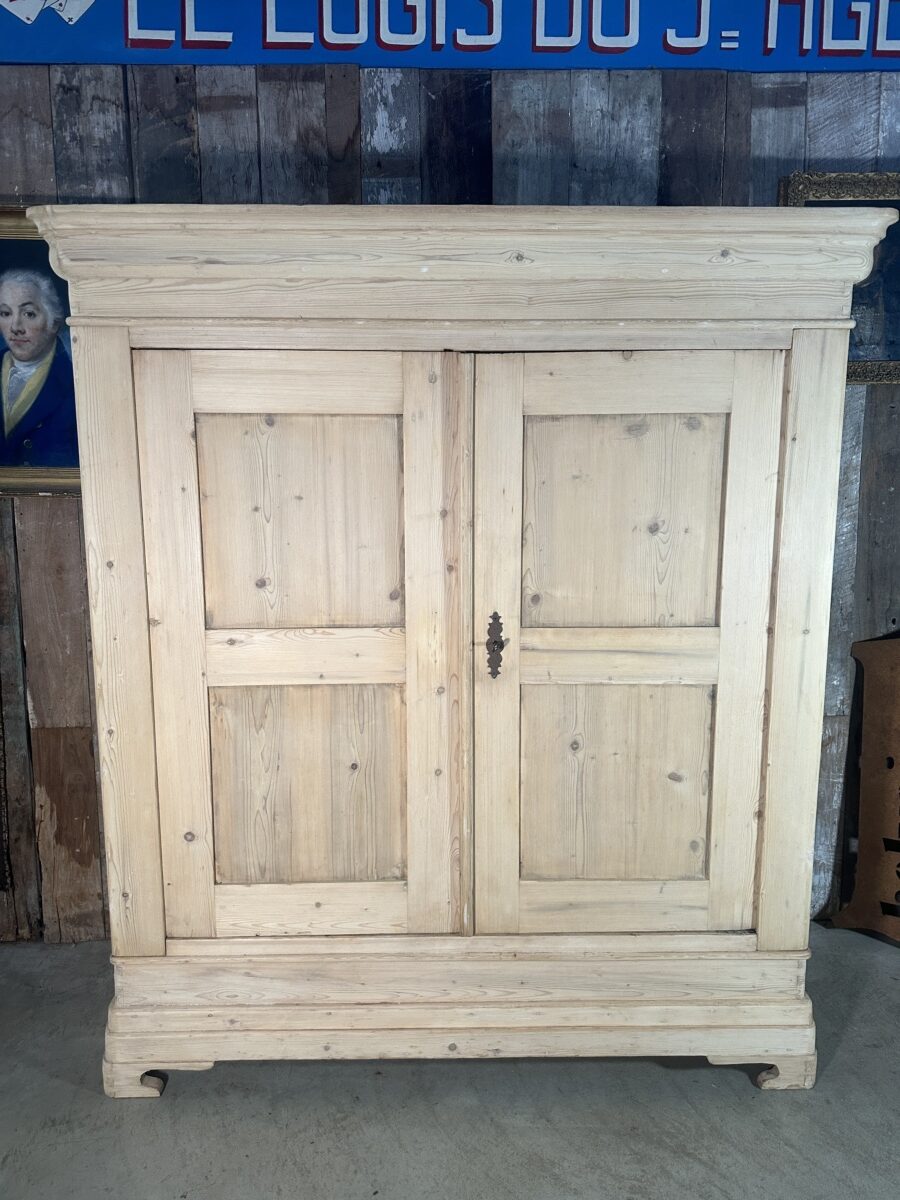 Dutch Pine Double Armoire Wardrobe