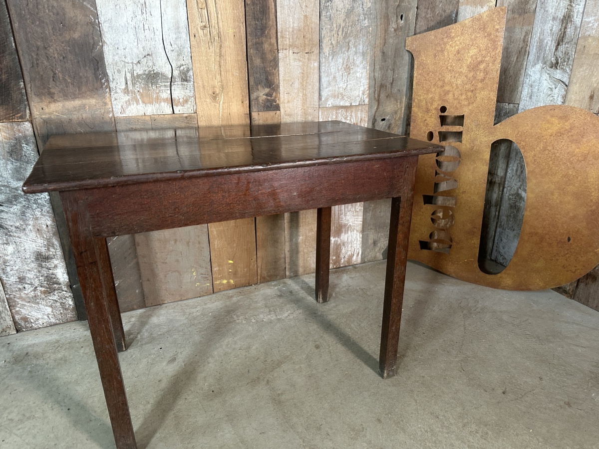 Country Georgian Oak Side Table