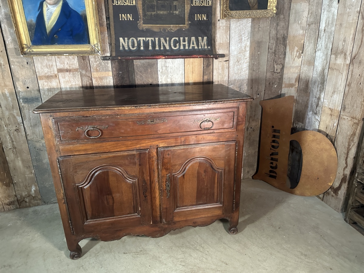 French Chestnut and Oak Larder Buffet Sideboard