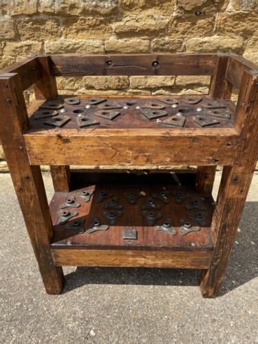 Antique Industrial Pine Victorian Rope Braiding Stand, circa 1850