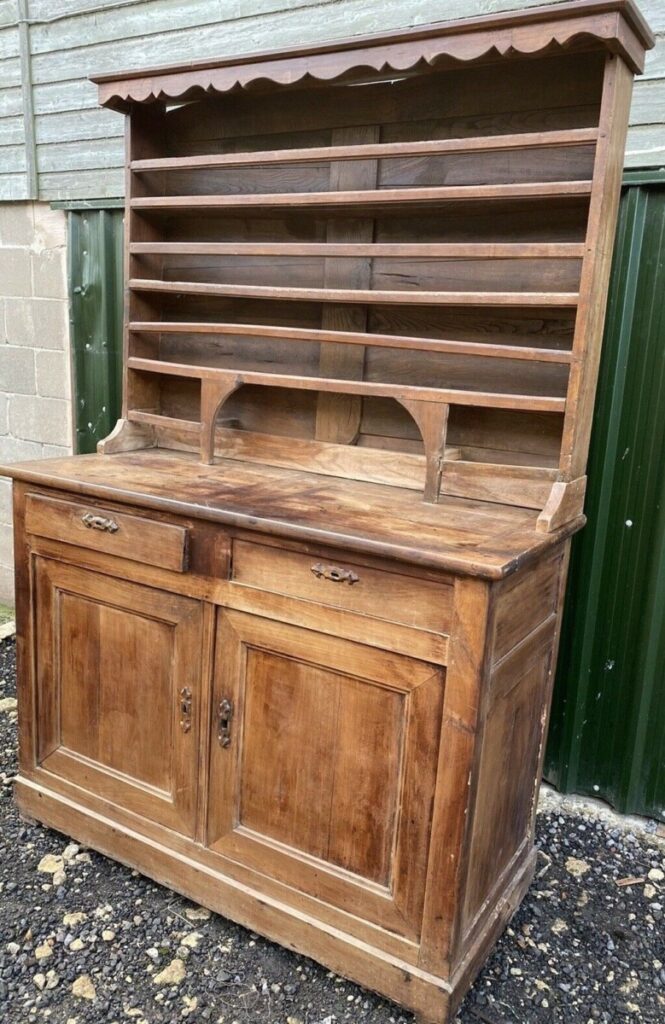 Antique French Cherrywood Fruitwood Buffet Dresser Sideboard, c 1850