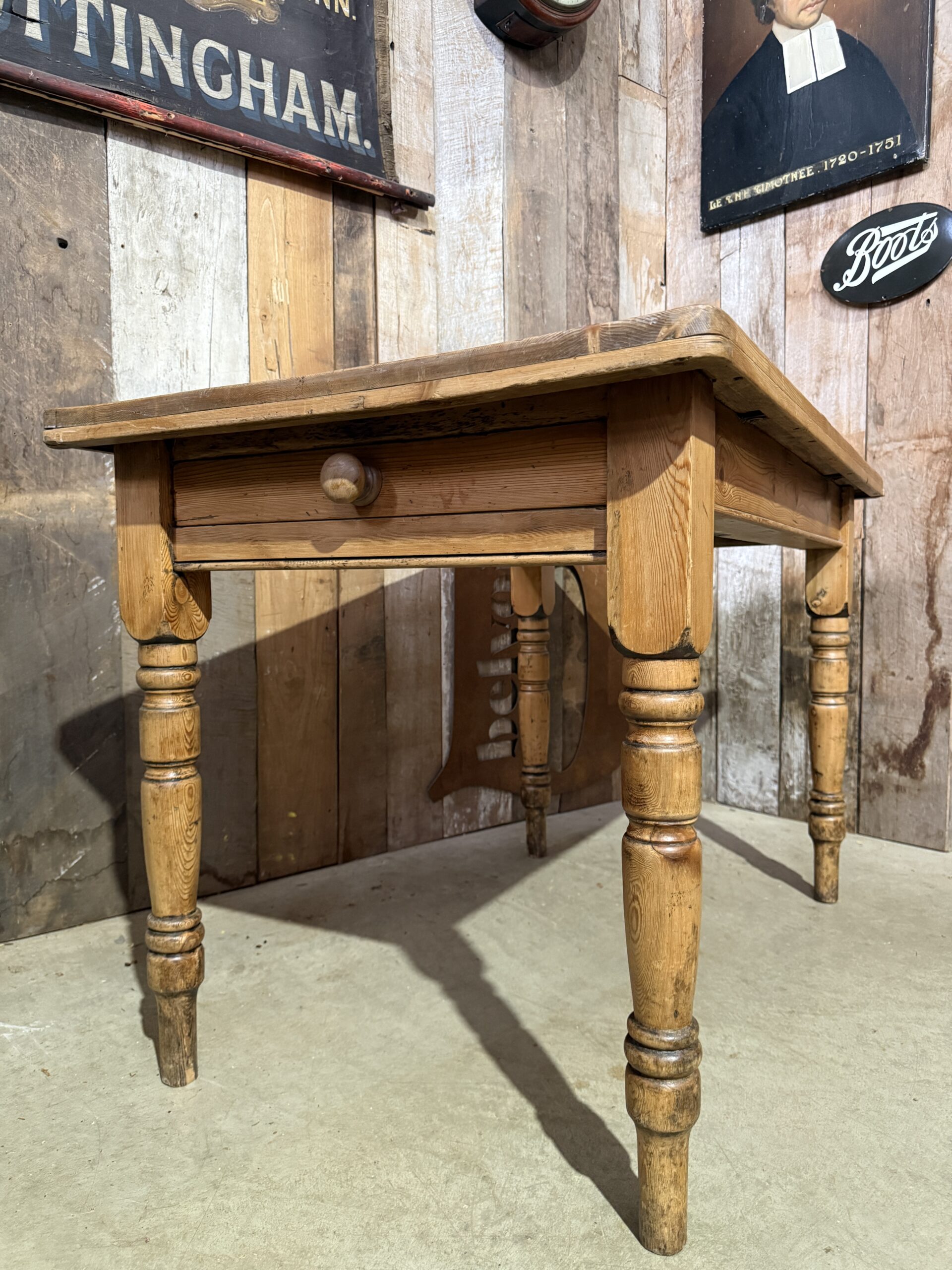 Victorian Pine Kitchen Dining Table c1850 | Belvoir Antiques